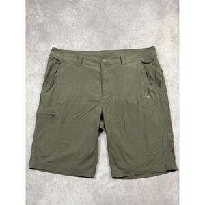 Mammut Shorts Mens 40 Olive Green Hiking Outdoor Stretch‎ Nylon Zip Cargo Pocket